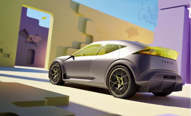现代Concept Three概念车：预示未来一款造型炫酷的电动掀背车