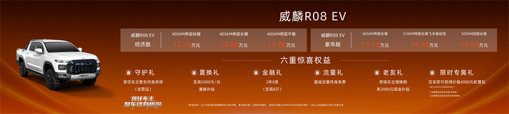 威麟来电，E马当先！奇瑞威麟R08 EV正式上市