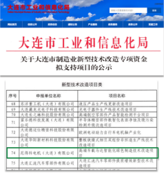 摘自：大连市工信局官网