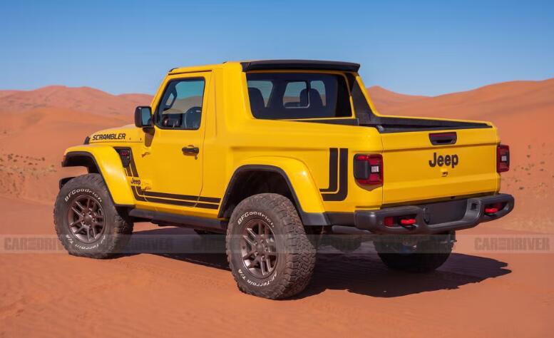 2028款Jeep Wrangler Scrambler复古V8皮卡前瞻